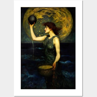 Aquarius the Water-Bearer Illustration Posters and Art